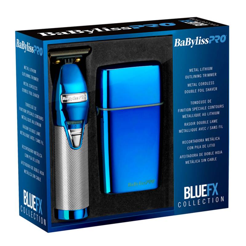 pack babyliss Trimmer y shaver fx blue metal