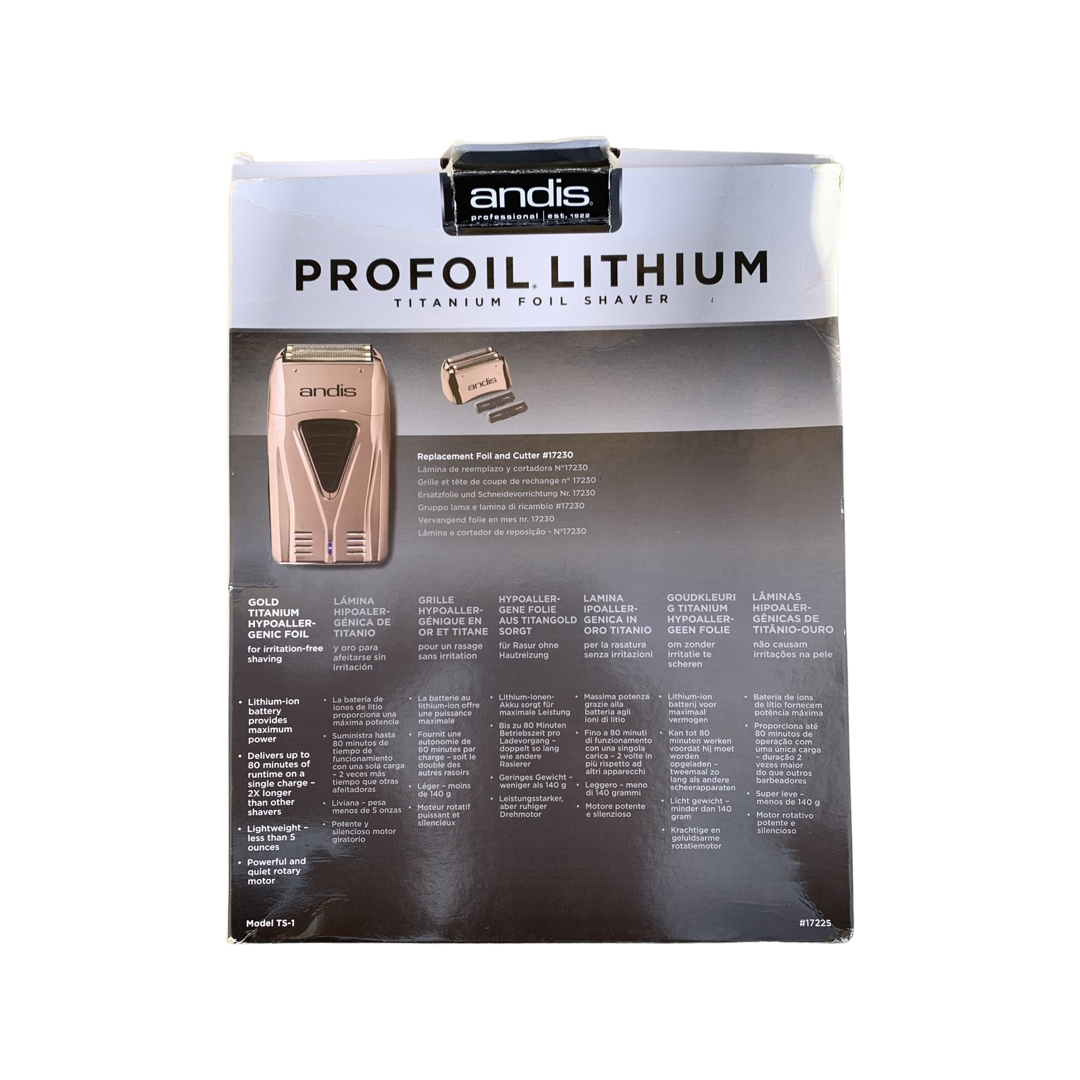 andis shaver profoil cooper (como nueva, sin cargador)