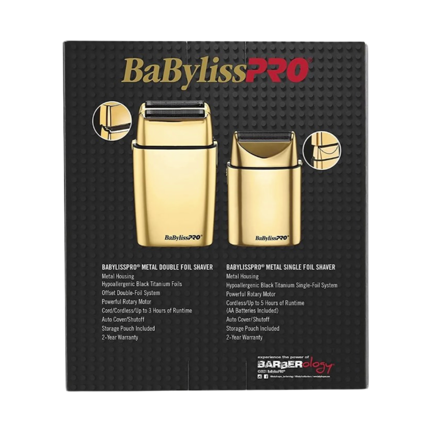 Afeitadora pack babylissPRO FX collection dorado