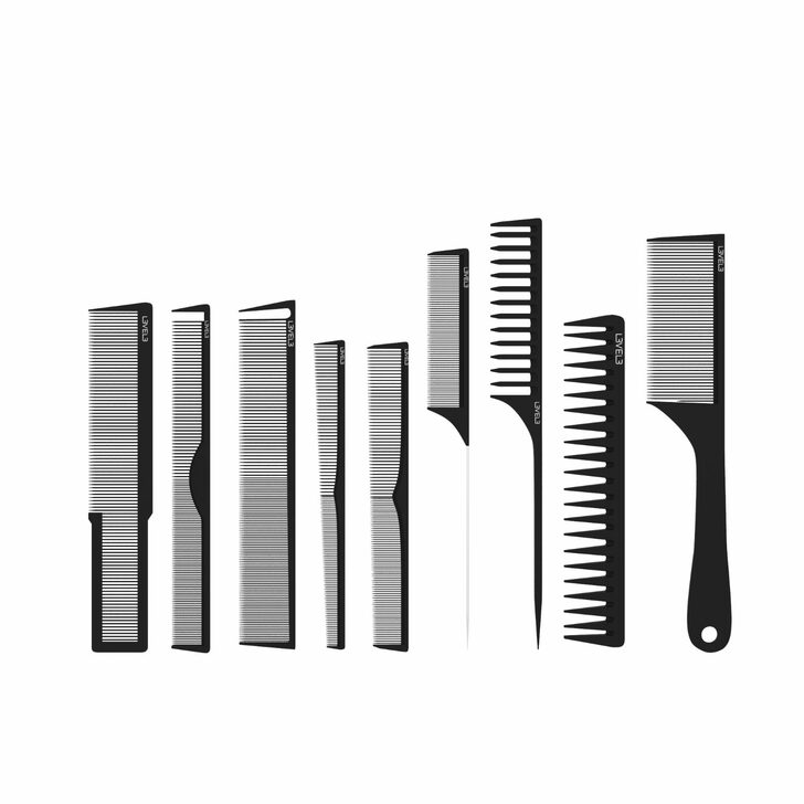 JUEGO DE PEINES PARA EL CABELLO - 9 PIEZAS