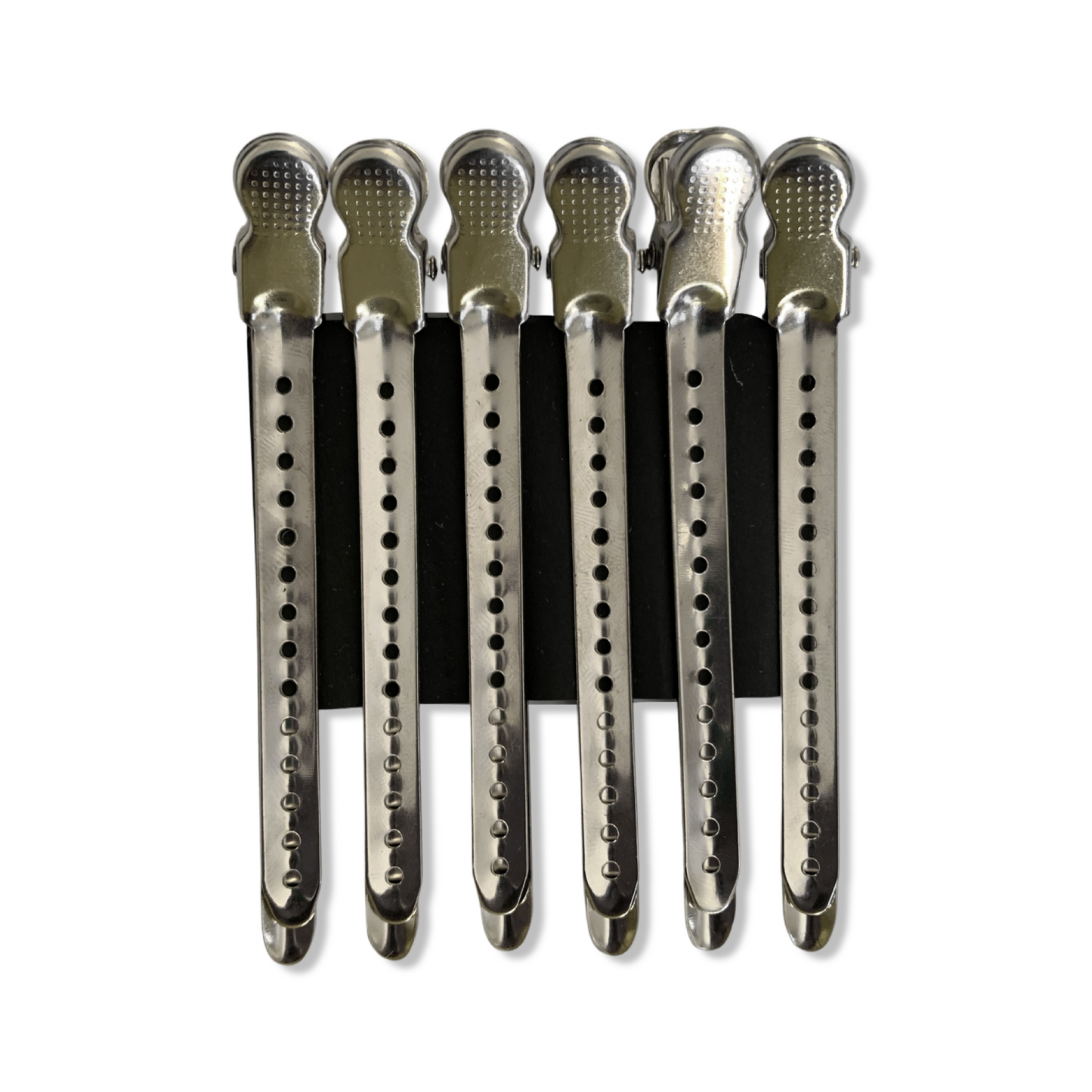 Pinzas metálicas 12 unidades silver