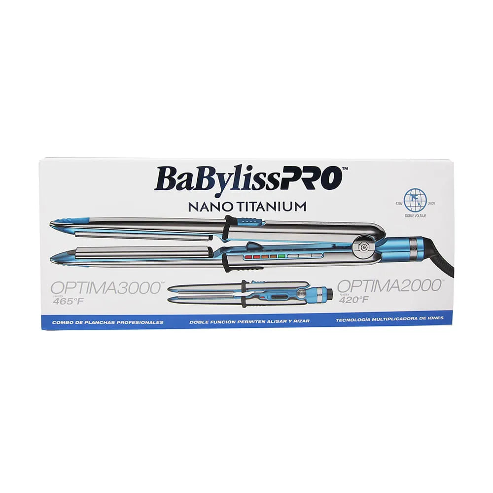 Plancha BabylissPro Kit Optima 3000 + Mini Optima 2000