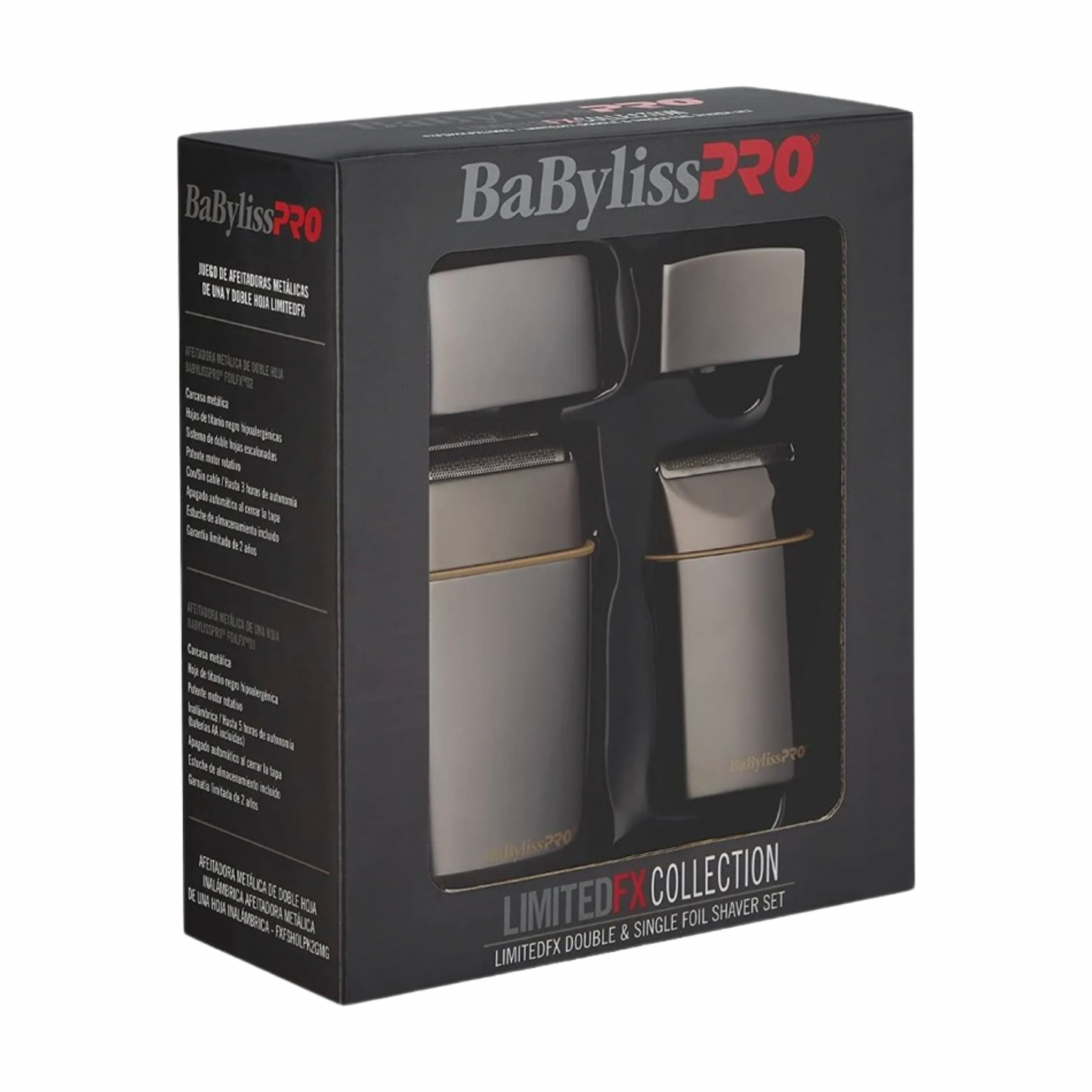 Afeitadora pack babylissPRO FX collection negro/dorado