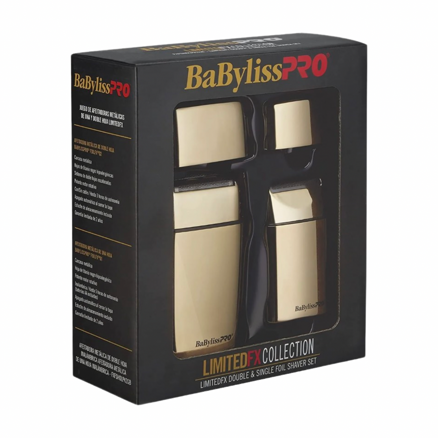 Afeitadora pack babylissPRO FX collection dorado