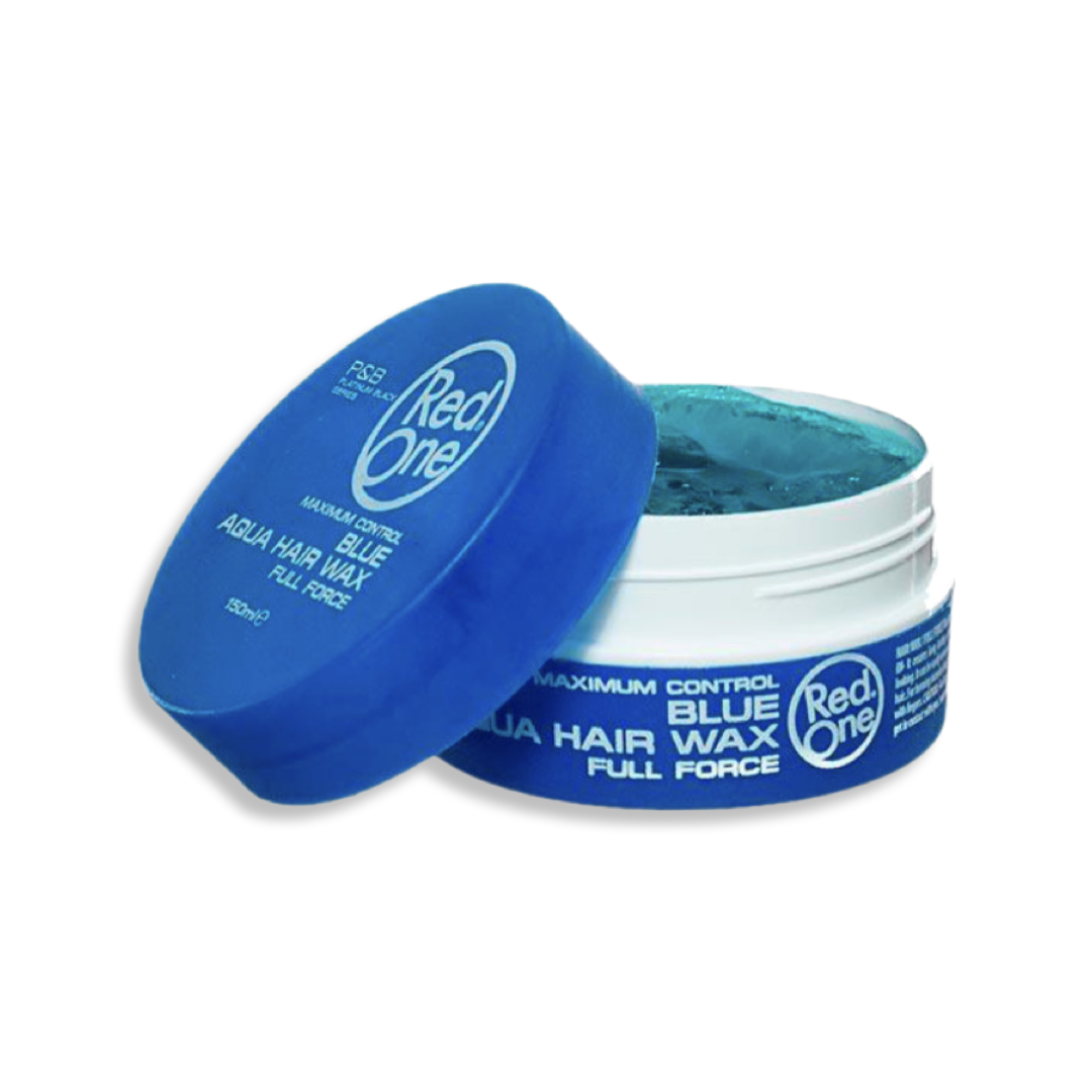 Blue aqua hair wax